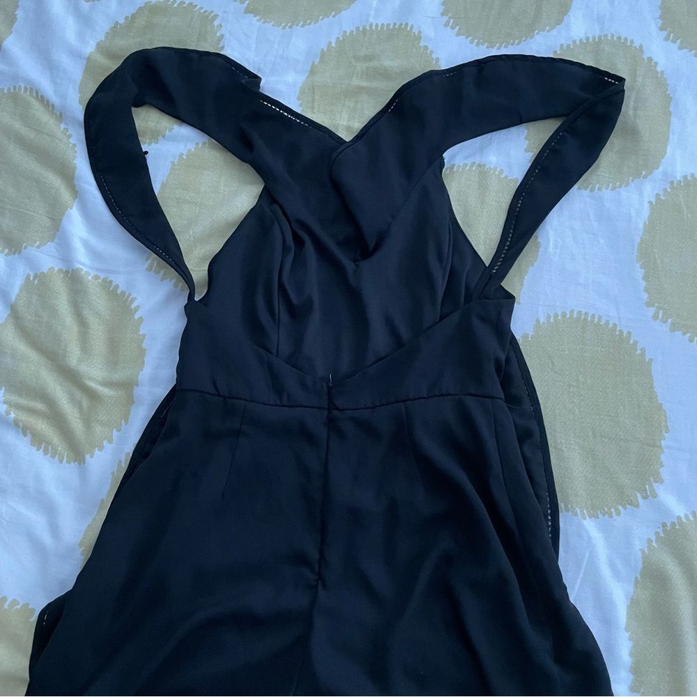 Do+Be Black Backless Romper Size Large - image 3
